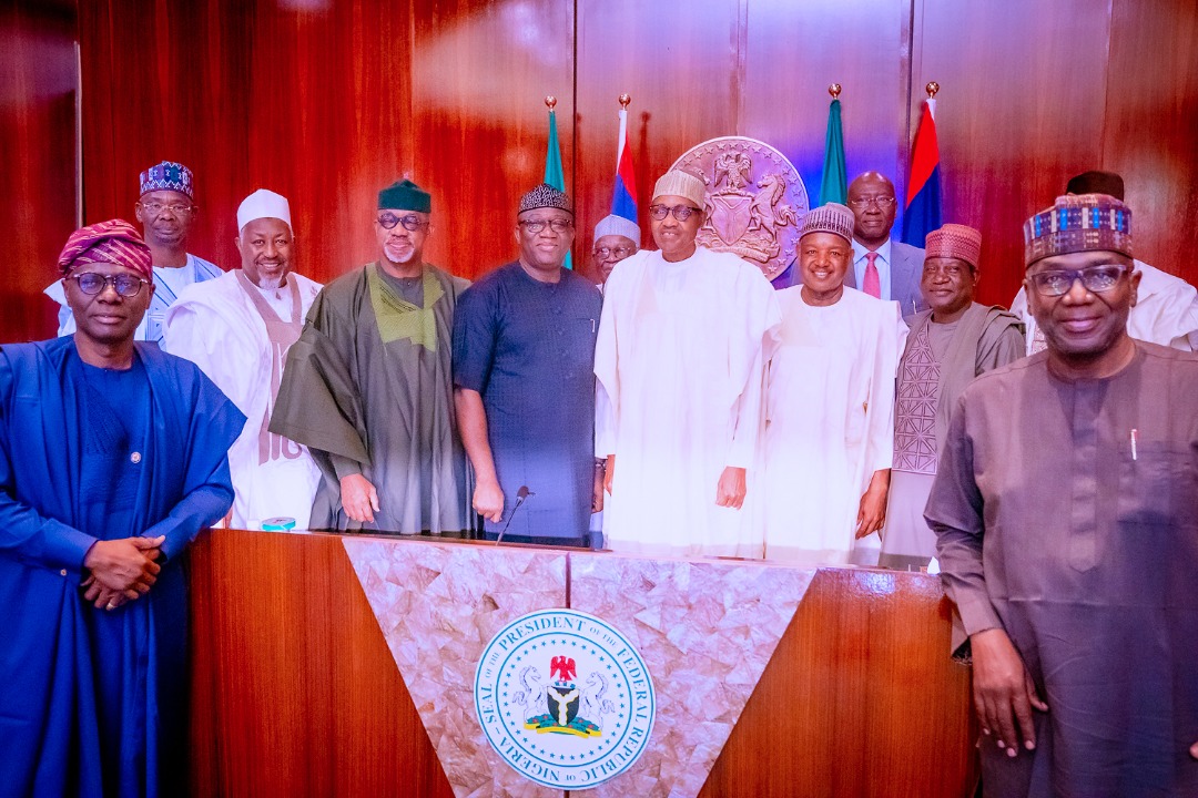 GOV. SANWO-OLU ATTENDS APC GOVERNORS MEETING WITH PRESIDENT BUHARI AND VICE PRESIDENT OSINBAJO